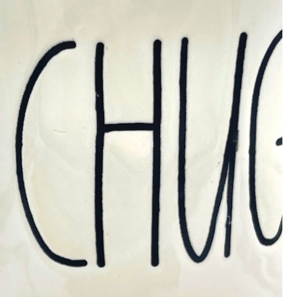 Rae Dunn Pottery CHUG Ceramic 16 oz Mug Cup Big M Older Magenta HTF Rare - Picture 2 of 11